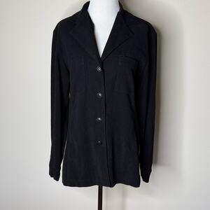 Express Black Faux Suede Shacket